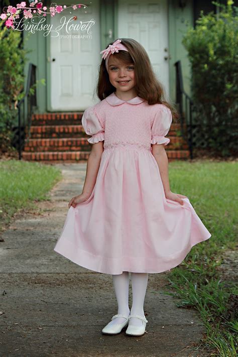 Baby Girls Pink Heirloom Smocked Easter Dress Girly Girl