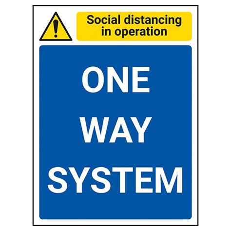 Social Distancing In Operation One Way System Infection Control