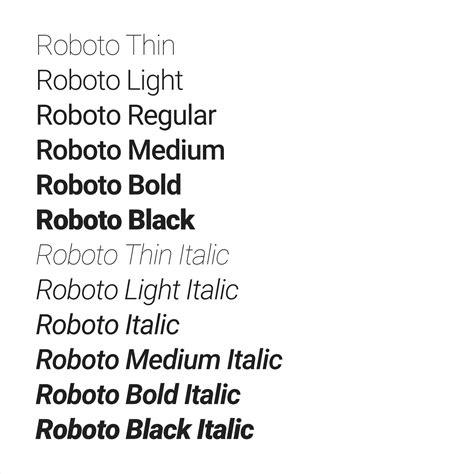Roboto Fonts