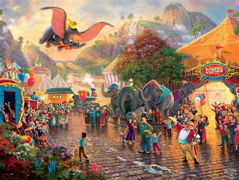 Puzzles are the easiest way to keep your little one's brain sharp as they have oodles of fun. Dumbo Puzzle (Thomas Kinkade Disney Collection) 750 Piece ...