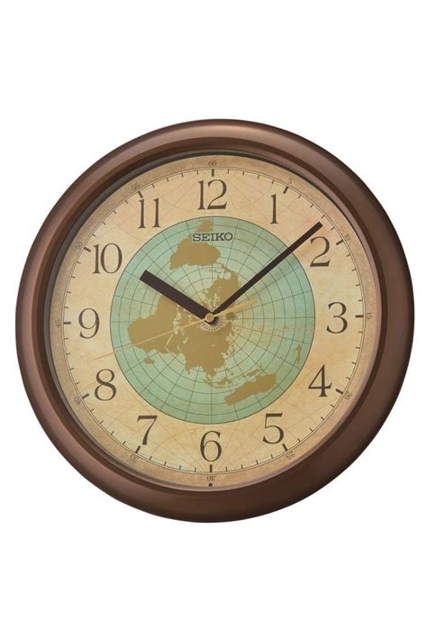Seiko World Map Clock Qha006b