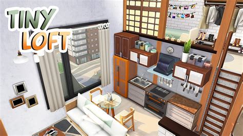 Tiny Loft 💕 The Sims 4 Apartment Renovation Speed Build Youtube
