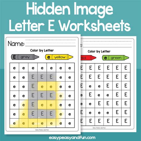 Hidden Letter E Worksheets Easy Peasy And Fun Members