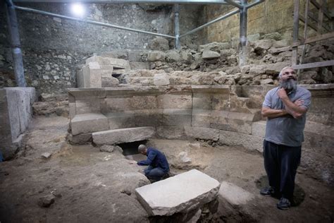 Second Temple Stones Discovered Beneath Western Wall Patterns Of