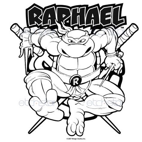 Every coloring page is designed to help relax and inspire. Teenage Mutant Ninja Turtles Raphael Coloring Pages ...