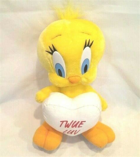 Tweety Bird Plush Looney Tunes 11 Twue Luv Bright Yellow 1997 Vtg In