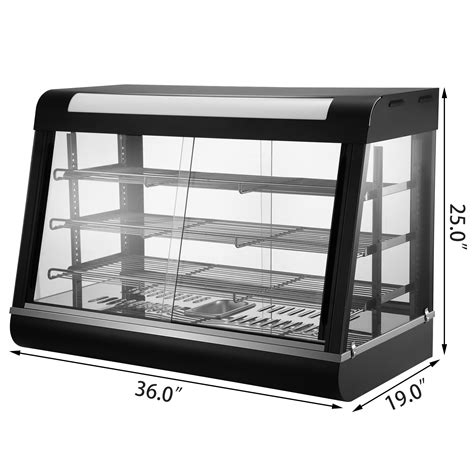 Fast and reliable shipping, free consulting, and the best customer service! 3 Shelf Commercial Countertop Heated Food Display Case ...