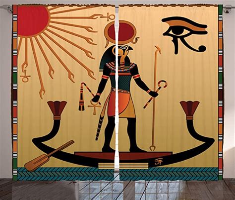 Rod pocket curtains will be an optimal. Amazon.com: Ambesonne Egyptian Decor Curtains 2 Panel Set ...