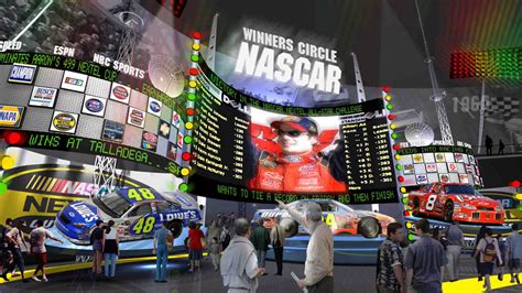 This project was initiated by a sales rep to build a relationship with the nascar hall of fame and to show other media options they could use to развернуть. Daytona NASCAR Hall of Fame - Exline Design