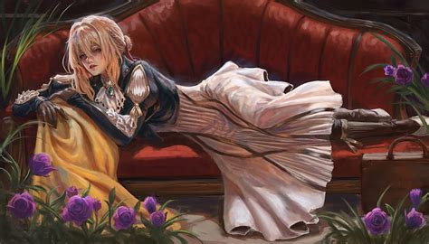 1920x1080px 1080p Free Download Violet Evergarden Lying Down Semi