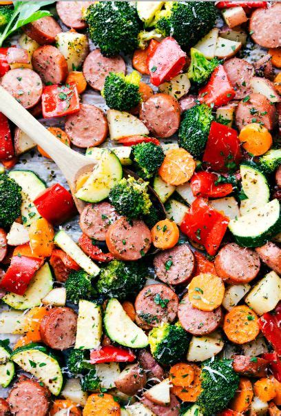 The ingredients found in sausages are regulated by the usda food safety and inspection service (usda if you're buying regular sausages and eating them for breakfast, keep in mind that other types of fresh sausages are made to the same standards as the. ONE PAN HEALTHY ITALIAN SAUSAGE & VEGGIES - Wedding Party ...