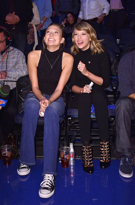 Taylor Swift And Karlie Kloss At The New York Knicks Game October