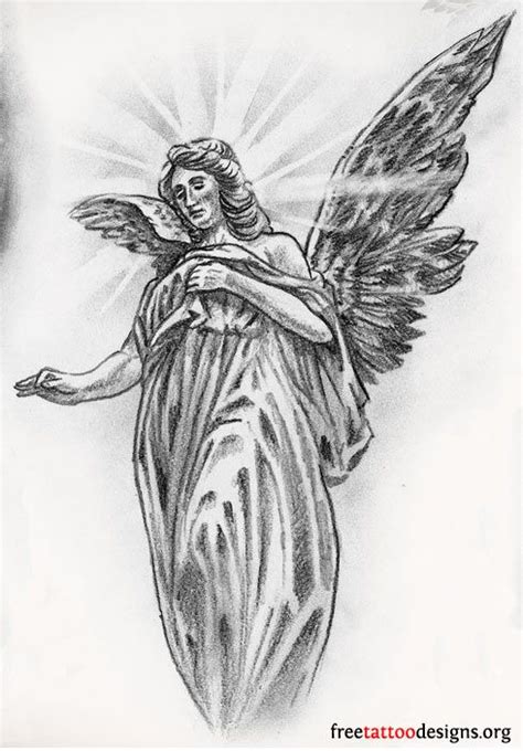 Angle Cloud Design Tattoo Angel Tattoos Angel Wings Guardian Angel