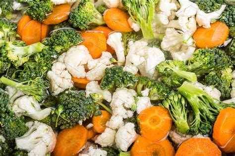 Fresh cut mixed vegetables | High-Quality Food Images ~ Creative Market