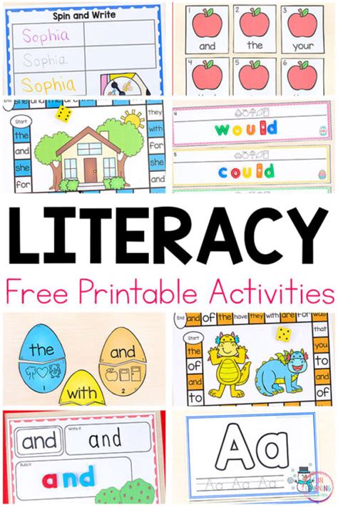 Free Literacy Printables