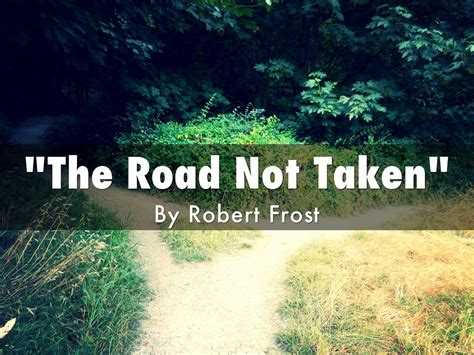 The Road Not Taken By Mary Fitzgerald
