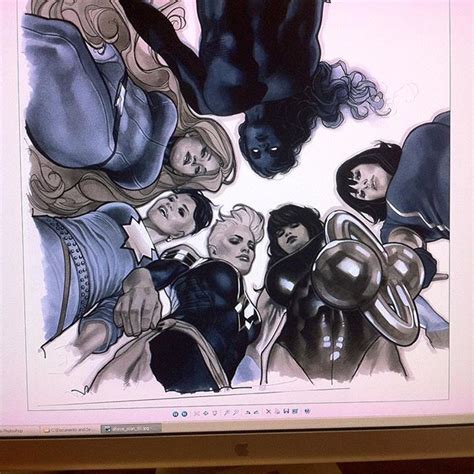 The A Force Hip Hop Variant Just The Copic Marker Stage By Adam Hughes
