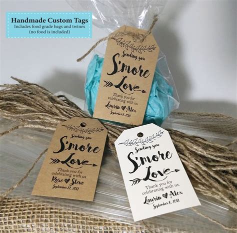Smore Love Kits Smores Kits Rustic Wedding Favors Favor Kits