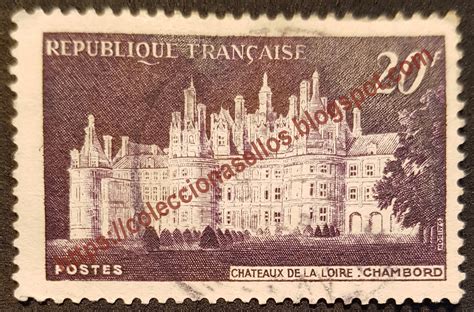 Filatelia Sellos Postales Estampillas Sello Francia 1952 Castillo