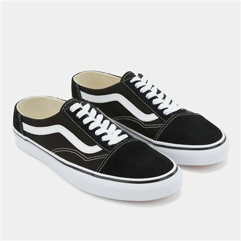 Vans Old Skool Mule Blacktrue White Mens Skate Shoes Size 10