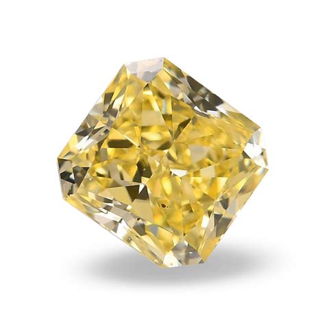 112 Carat Fancy Intense Yellow Diamond Radiant Shape Vs2 Clarity