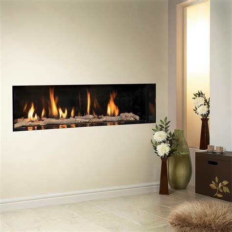 This old heating element and exposed brick fireplace add character to this otherwise modern living room. Verine Carmelo HE Gas Fireplace - Modern - Indoor ...