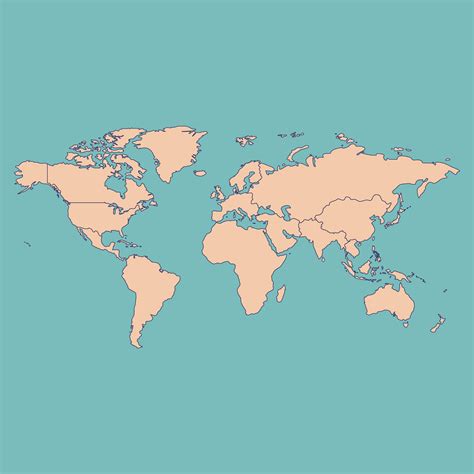 6 Best Printable World Map Not Labeled Printableecom 10 Best Images