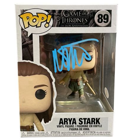 Maisie Williams Signed Funko Pop Game Of Thrones Arya Stark Autographe