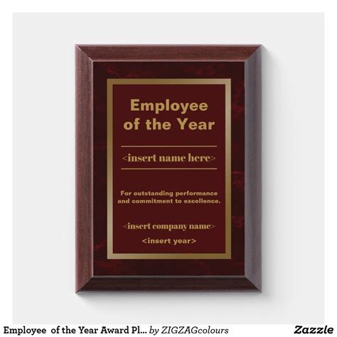 An colleague who believes they are the best employee because they are taking on all of the projects and able to complete them without any help. Employee of the Year Award Plaque | Zazzle.com in 2020 | Award plaques, Reward and recognition ...