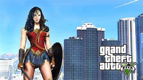 Wonder Woman Gta 5 Mod Saving The Military Base Gta 5 Mods