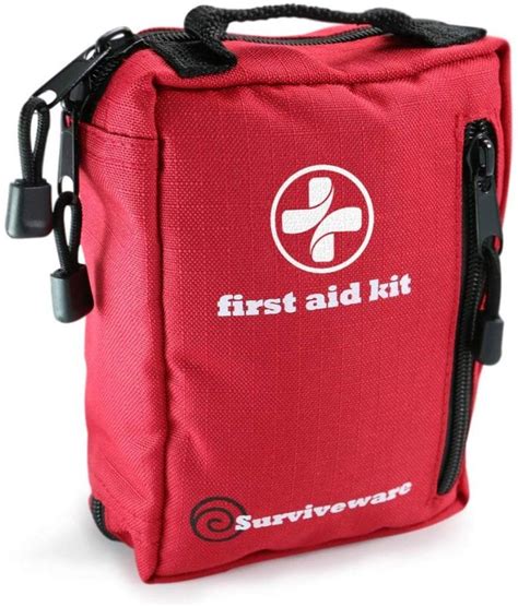 Surviveware Small First Aid Kit For Backpacking 100 Piece