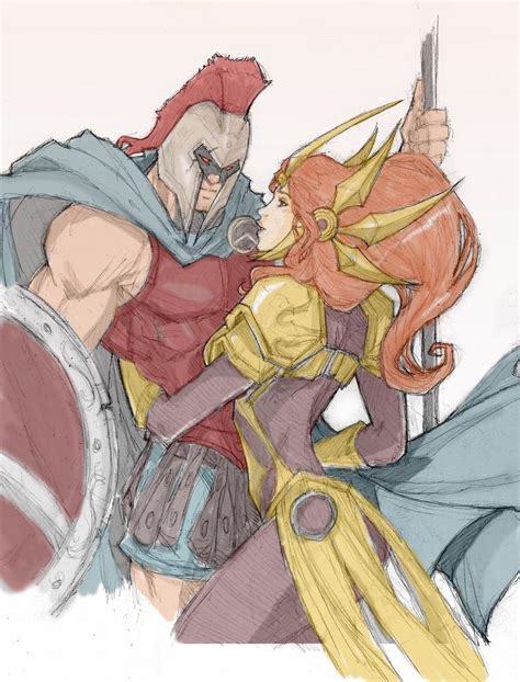 Pantheon And Leona By Dorkynoodle On Deviantart Lol League Of Legends