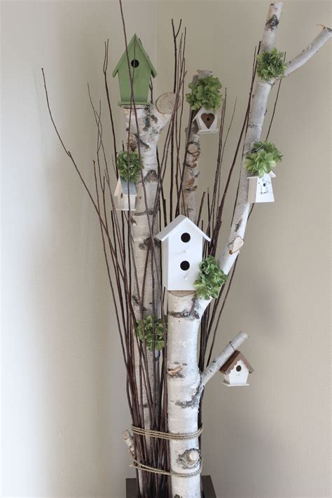 Birch Tree House Decoration If You Like Decorations Made With Natural