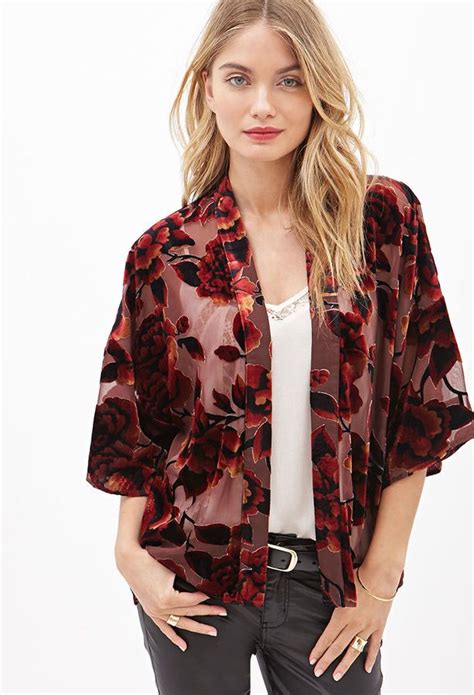 Klik artikel ini untuk informasi selanjutnya. FOREVER 21 Floral Velvet Kimono is on sale now for - 25 % ...