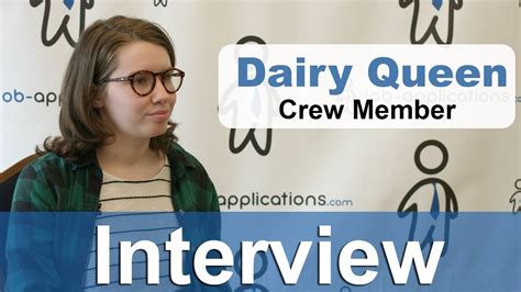 Dairy Queen Interview - Crew Member - YouTube