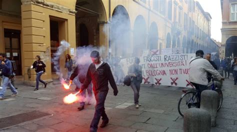 Anti Fascist Protesters Clash With Police In Bologna Italy Photos