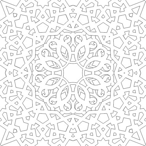 Islamic Ornament Vector Pattern Free DWG File Vectors File