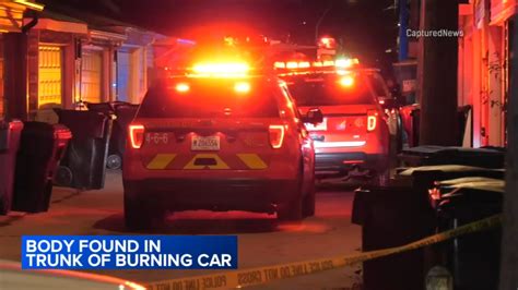 Chicago Crime Body Found In Trunk Of Car After Fire On Parnell Avenue