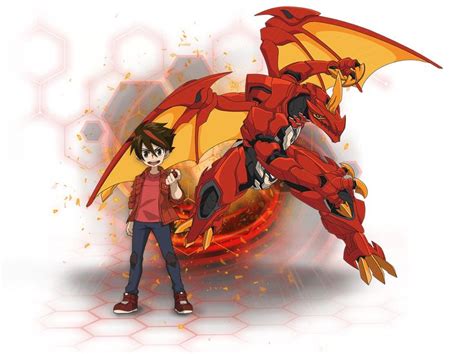 Dan Kouzo And Drago Dragon Artwork Anime Drawings Bakugan Battle