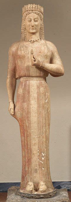 Funerary Statue Of The Kore Phrasikleia Griekse Kunst Klassieke