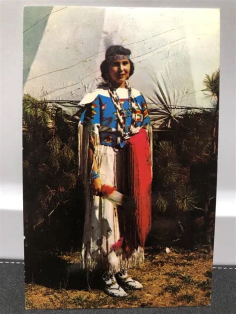 postcard indian maiden native american indigenous woman unposted 4 25 picclick