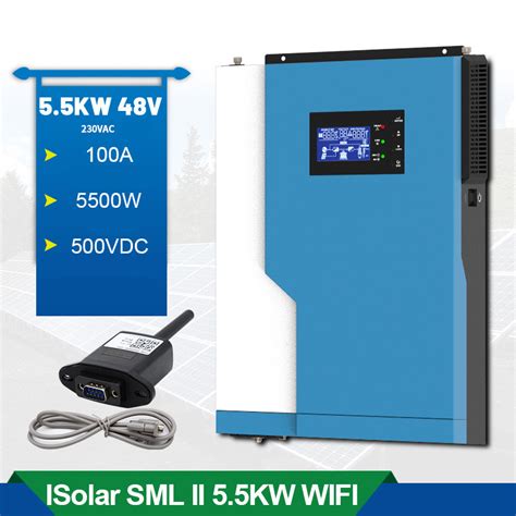 pwm solar panel battery system 5 5kw portable hybrid off grid inverter