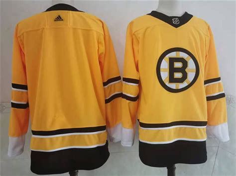 Boston Bruins Yellow 202021 Reverse Retro Team Jersey Tte Trading