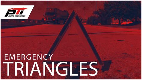 How To Place Emergency Triangles For Cdl A Truck Drivers Youtube