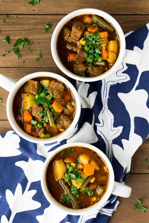 Turn saute off by pressing cancel/keep warm and then select manual for 4 minutes. mins Instant Pot Vegetable Beef Soup is a quick, easy ...