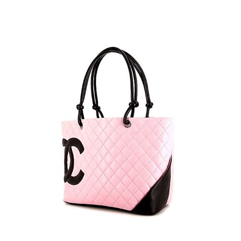 Sac a main en cuir pour femme de marque dame de luxe personnalisable sac bandouliere fourre tout sac cabas ordinateur. Sac cabas Chanel Cambon 343864 | Collector Square