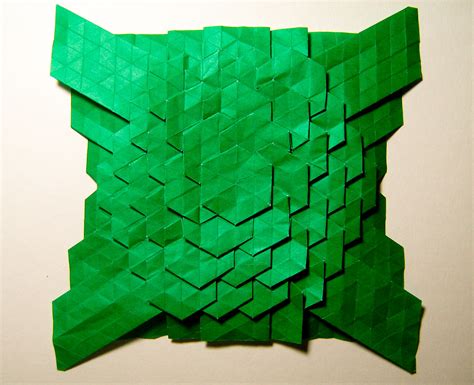 Origami Tesselation Spread Hexagons Eric Gjerde Spread H Flickr