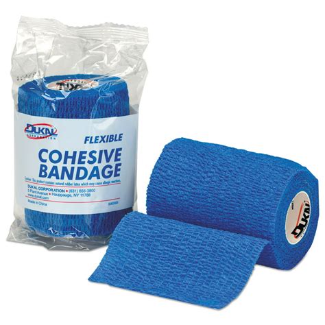 First Aid Refill Flexible Cohesive Bandage Wrap 3 X 5 Yd Blue