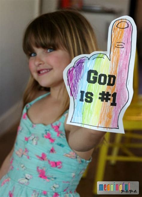 God Is The Only God Craft For Kids Free Printable Included Sunday