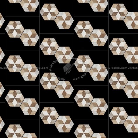 Hexagonal Mixed Tiles Textures Seamless